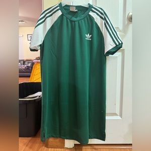 Selling green women Adidas Sweatshirt dress
